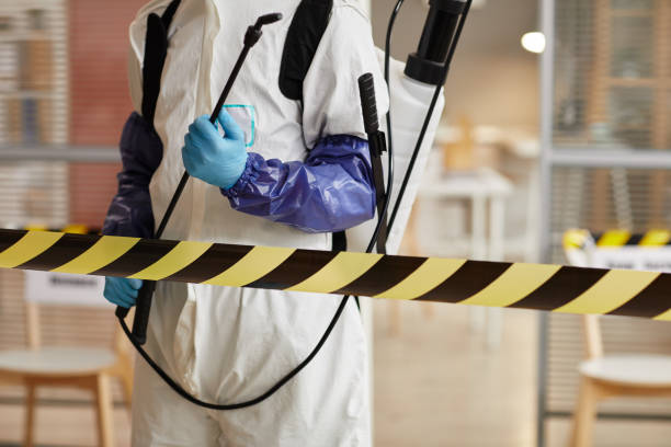Professional Biohazard technician working in Fairfield, TX